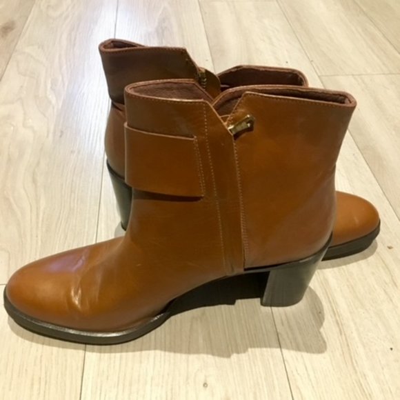 Filippa K Brown Cognac Leather Boots 41 10 - Picture 5 of 6